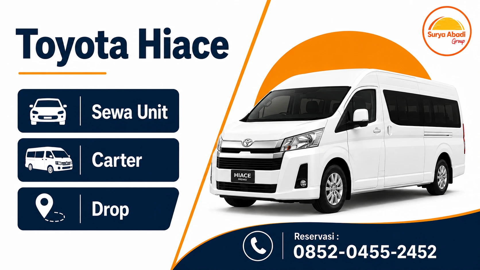 Sewa & Carter Hiace Commuter / Premio